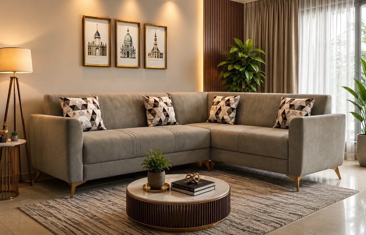 AVA Future Furniture – Best Furniture Shop In Noida For Stylish L-Shaped Sofa Designs & Modern Living
